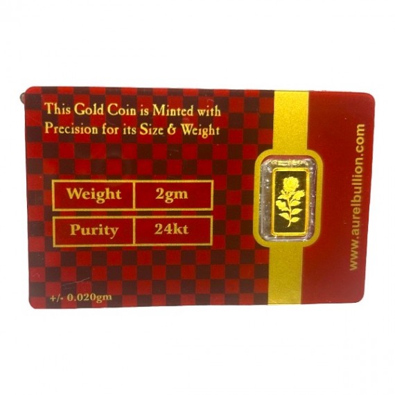 Gold Bar 2 Grams with 999 Purity